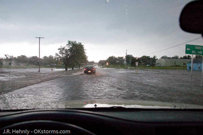 Flash flooding in Perry, OK.