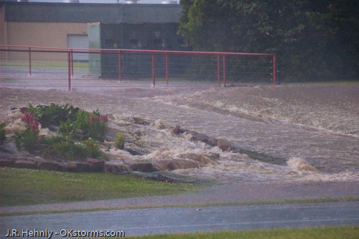 Flash flooding in Perry, OK.
