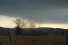 Near Caney, KS - Lightning starts a few grass fires.
