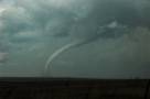 The tornado ropes out as it exits the Caprock Canyon area.