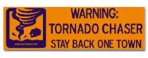 Tornado Chaser Bumper Sticker