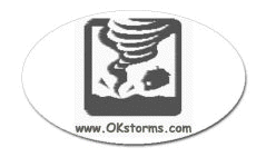 OKstorms.com Sticker (Oval)