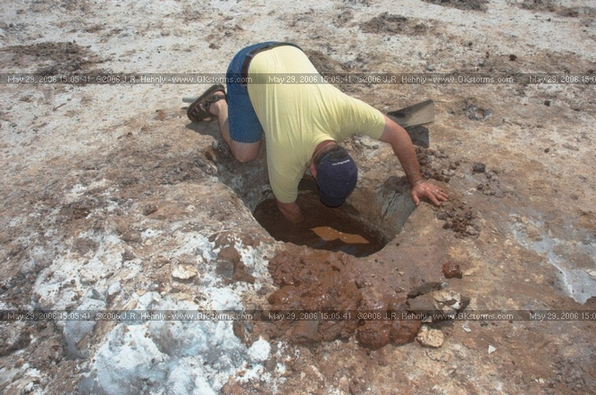 Crystal Digging in the Great Salt Plains Park J.R. digging into a hole.
 - 20060529_150541.jpg
