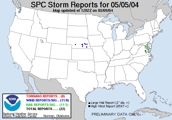 Map of 040505_rpts's severe weather reports