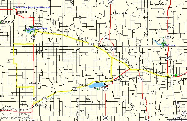 May 6, 2005 - Southeast Nebraska 20050506_route_std.jpg