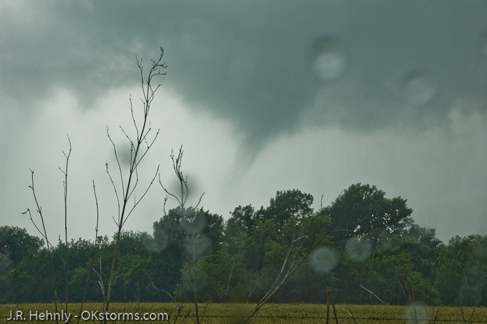 Another tornado forms just to our west, west of Bison, OK.
