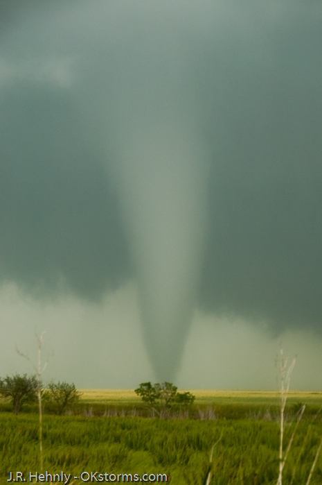 New tornado northeast of Hennessy, OK.