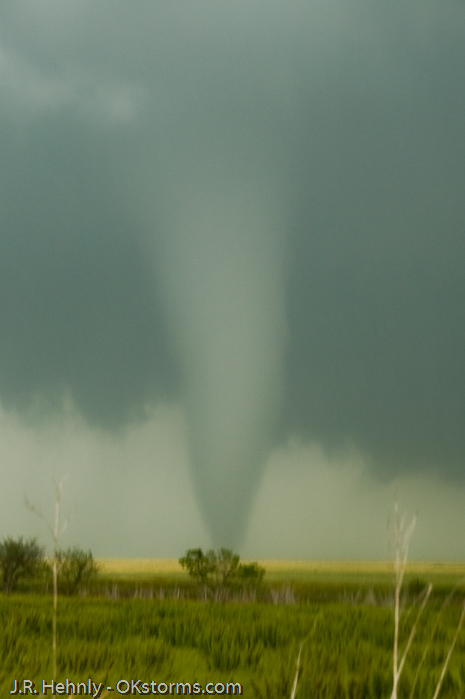 New tornado northeast of Hennessy, OK.