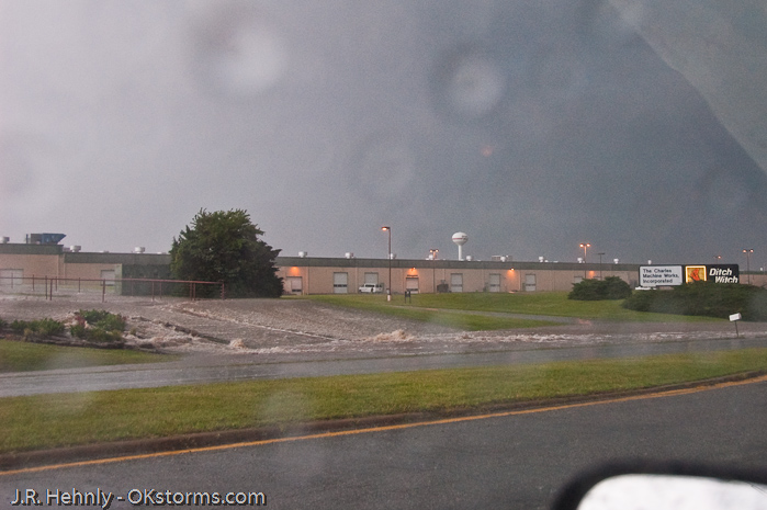 Flash flooding in Perry, OK.
