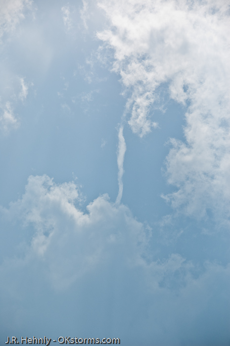 Caught this short lived shear funnel.