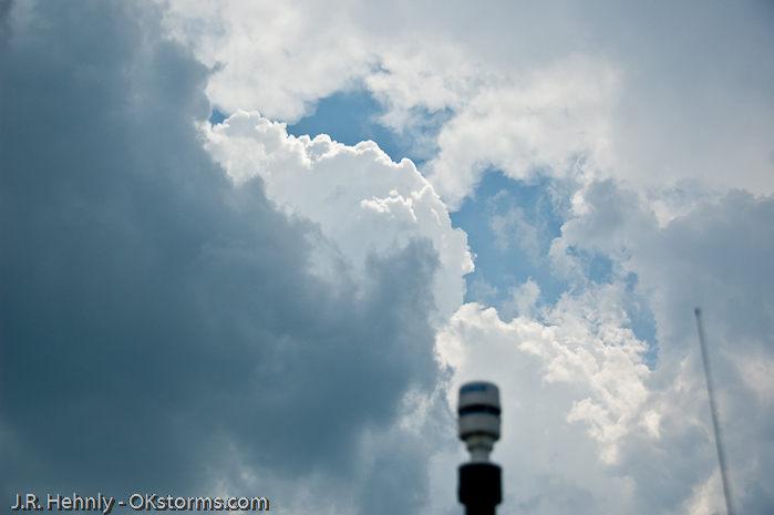 Convection finally begins nearly on top of us.