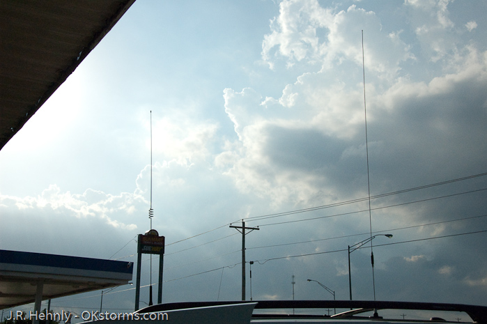 Convection finally begins to fire to our west and northeast.