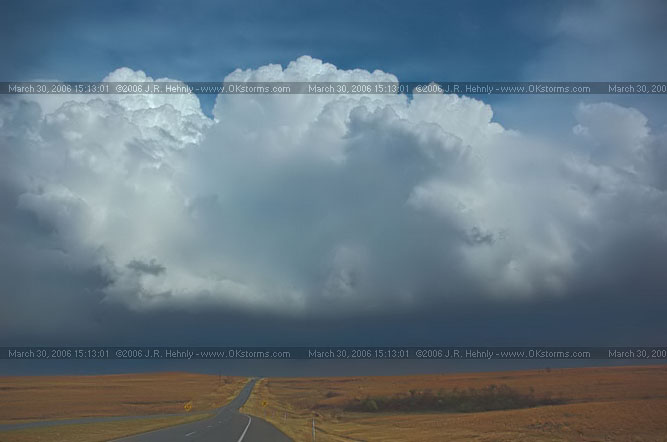 March 30, 2006 - Oklahoma and Kansas Chase US 60 east of Burbank, OK as storm gets away from us headed east. - 20060330_151301.jpg
