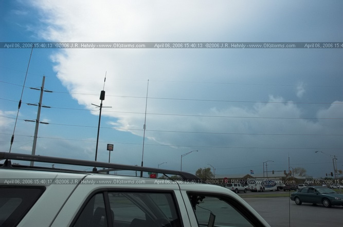 April 6, 2006 - Northeast Oklahoma and Southeast Kansas Bartlesville, OK - Storms approaching from the west.
 - 20060406_154013.jpg