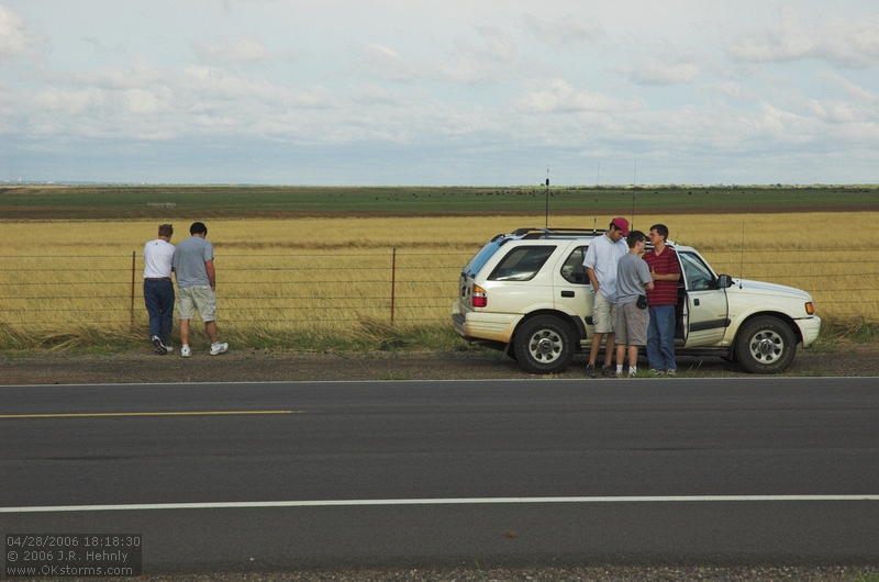 18:18:30 - The convection dies out as we retreat back into southwest Oklahoma, so we call it a day.