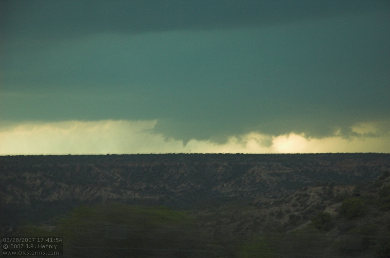 Tornado to the southwest of Silverton.